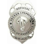 Official Pecker Inspector Badge