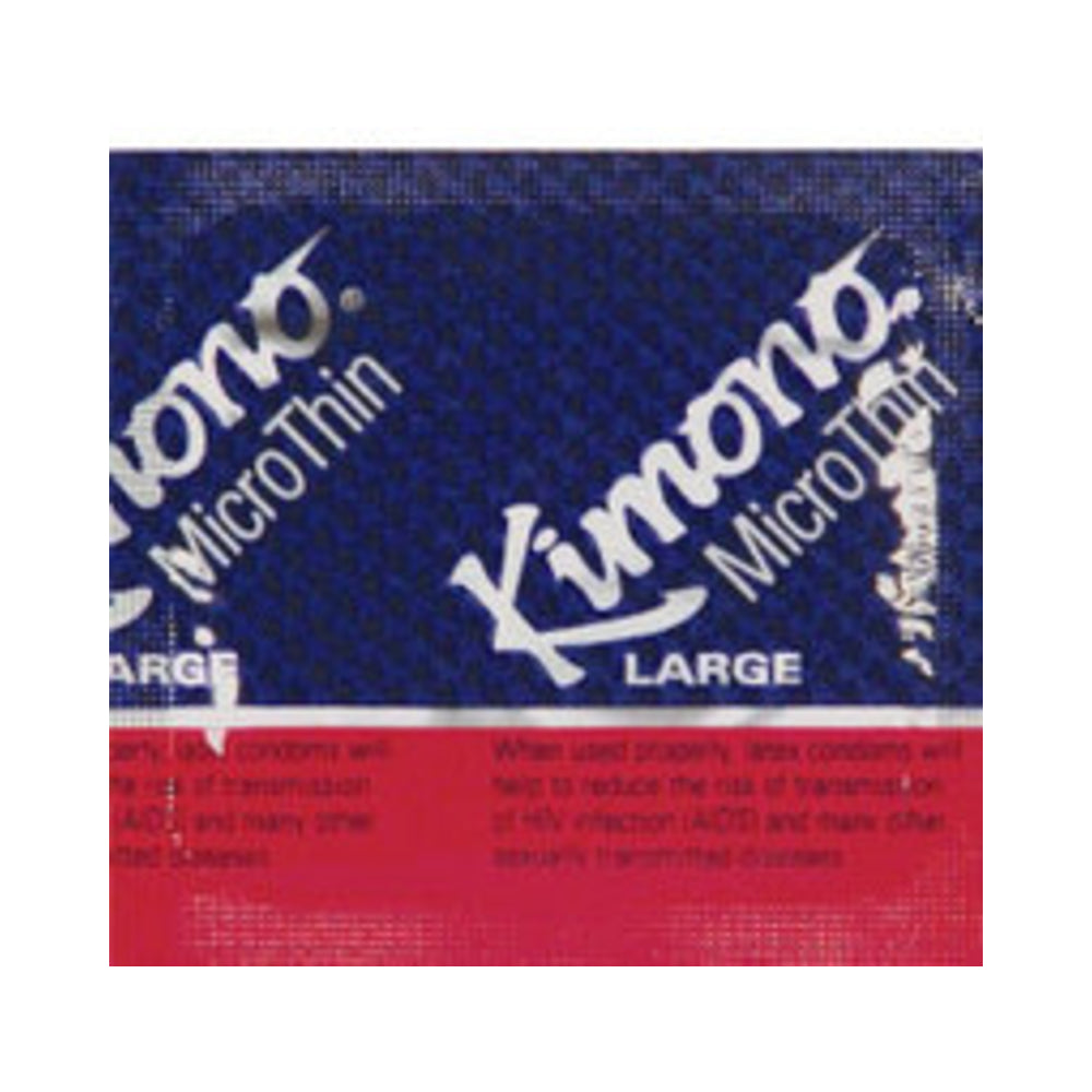 CNVNAL-23273_3 Kimono Micro Thin Large Condoms 3 Pack - Image 1