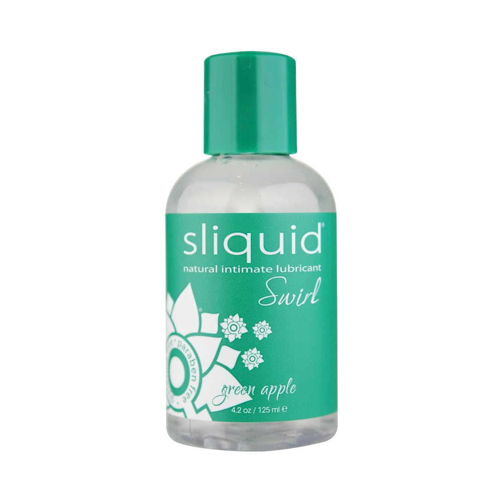 CNVNAL-23416_2 Sliquid Swirl Lubricant Green Apple Tart 4.2oz - Image 1