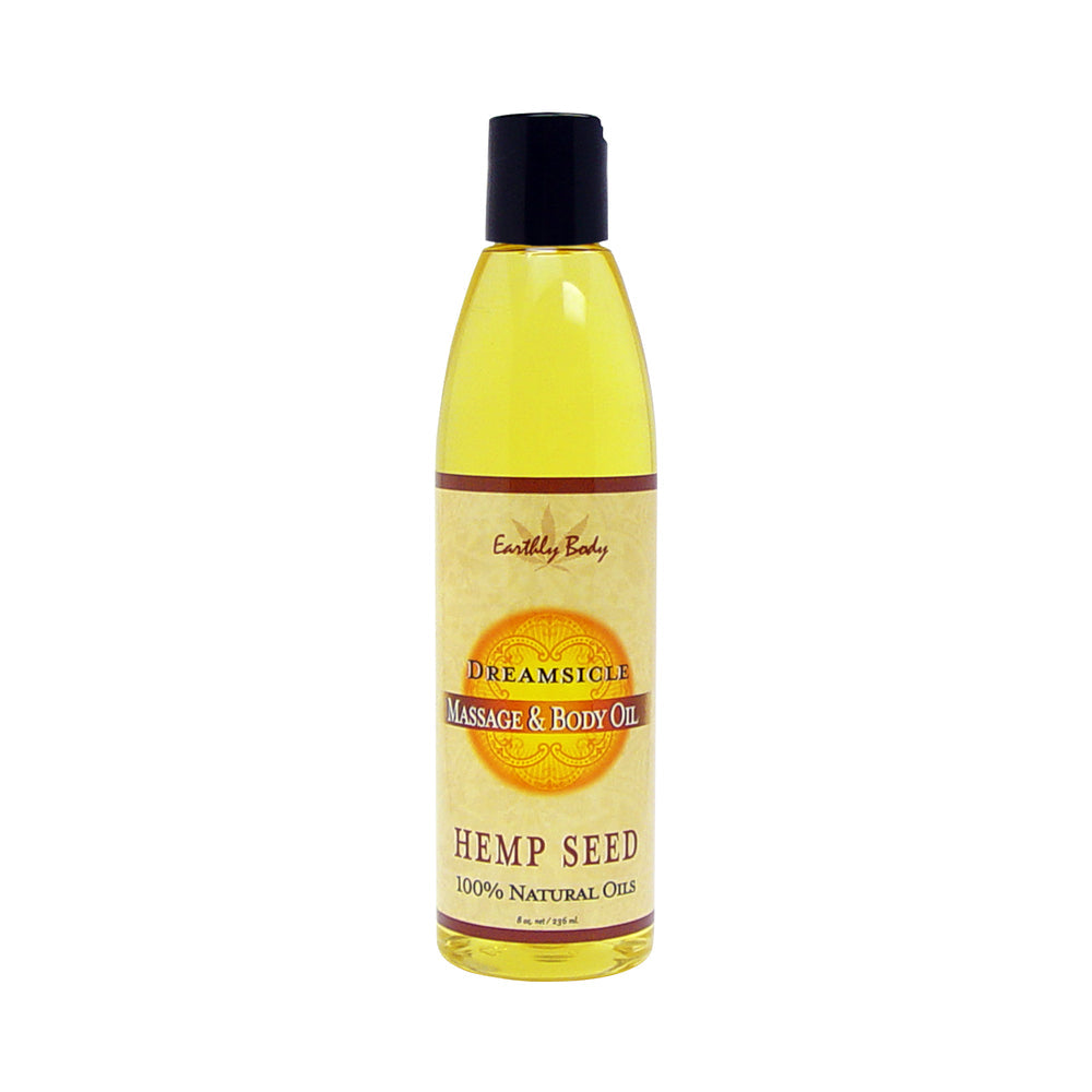 CNVNAL-24413_1_f51aca91-b8f7-4d5d-bfcb-03cbca93bdf6 Earthly Body Massage Oil Dreamsicle 8 ounces - Image 1
