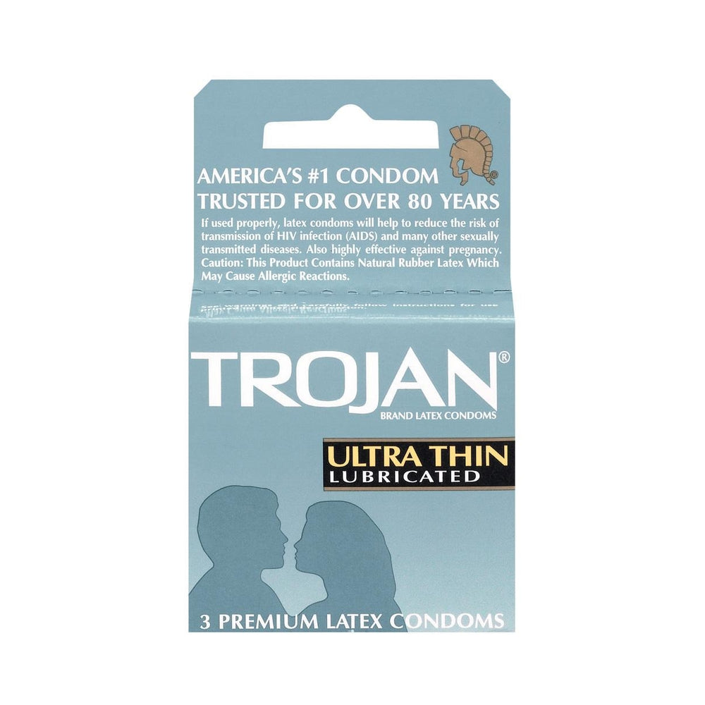 CNVNAL-24656_2_94205b56-06ba-48f3-97bb-ca701be409a6 Trojan Condoms Sensitive Ultra Thin Lubricated 3 Pack - Image 1