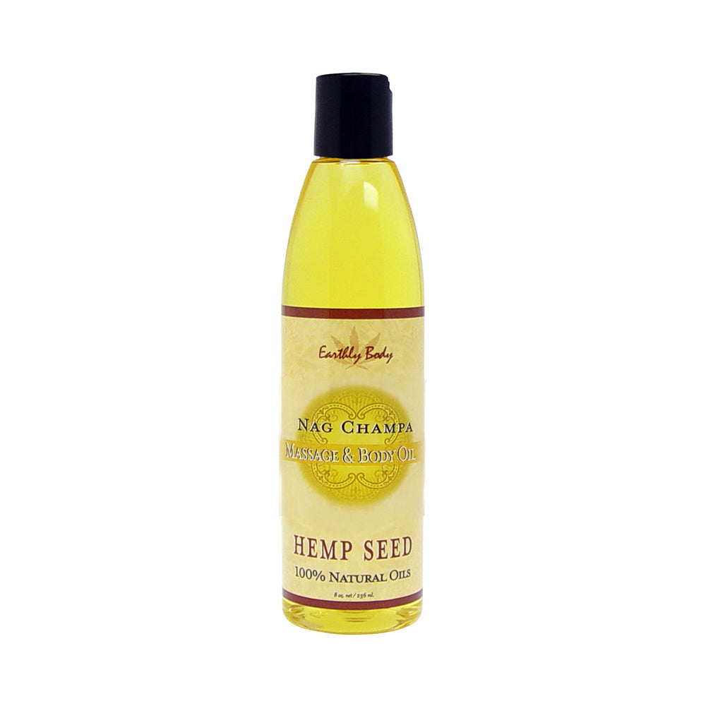 CNVNAL-27444_1 Massage and Body Oil Nag Champa 8oz - Image 1