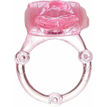 Nubbie Tongue Magenta Pink Vibrating Cock Ring