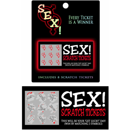 Sex Scratch Tickets (8 Per Pack)
