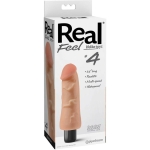 Real Feel Lifelike Toyz No 4 Beige Vibrating Dildo - Image 3