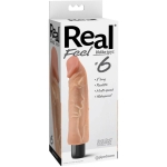 Real Feel Lifelike Toyz No. 6 Beige Vibrating Dildo - Image 3