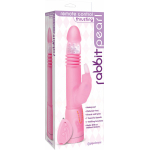 Remote Control Thrusting Rabbit Pearl Vibrator Pink - Image 3
