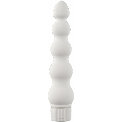 White Nights 7 inches Ribbed Vibrator