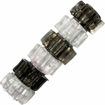 Hung Pleasure Stars Jelly Cock Rings Black/clear 6 Pack