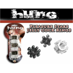 Hung Pleasure Stars Jelly Cock Rings Black/clear 6 Pack - Image 2