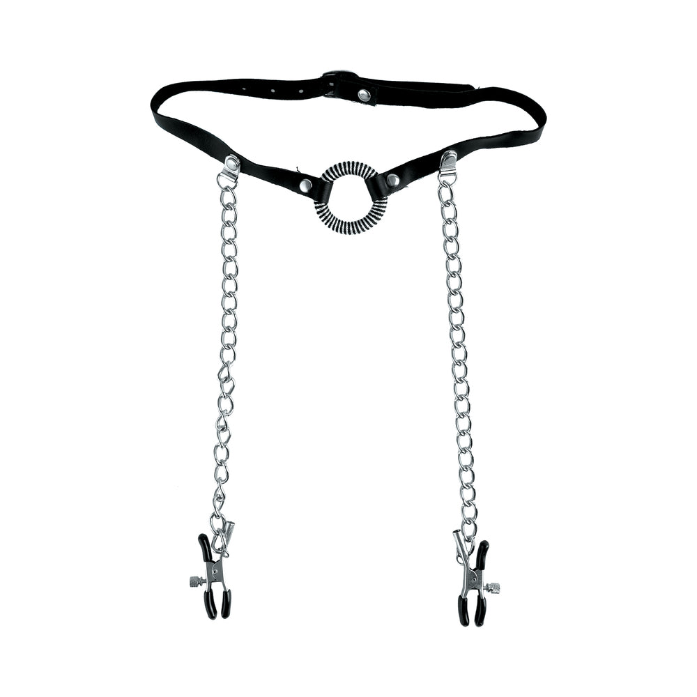 CNVNAL-43763_1_44b75c36-d07a-406d-9498-9a76ed6b7519 Fetish Fantasy Limited Edition O-Ring Gag & Nipple Clamps - Image 1