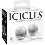 Icicles No 42 Medium Glass Ben Wa Balls Clear - Image 3