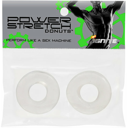 Thick Power Stretch Donuts 2 Pack Clear