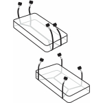Wraparound Mattress Restraints Black - Image 2