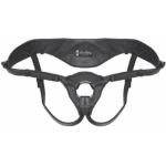 Lux Fetish Patent Leather Strap On Harness Black O/S