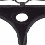 Lux Fetish Black Velvet Bikini Strap On O/S - Image 3