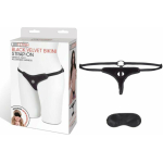 Lux Fetish Black Velvet Bikini Strap On O/S - Image 2