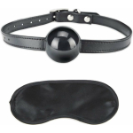 Lux Fetish Silicone Ball Gag Black O/S