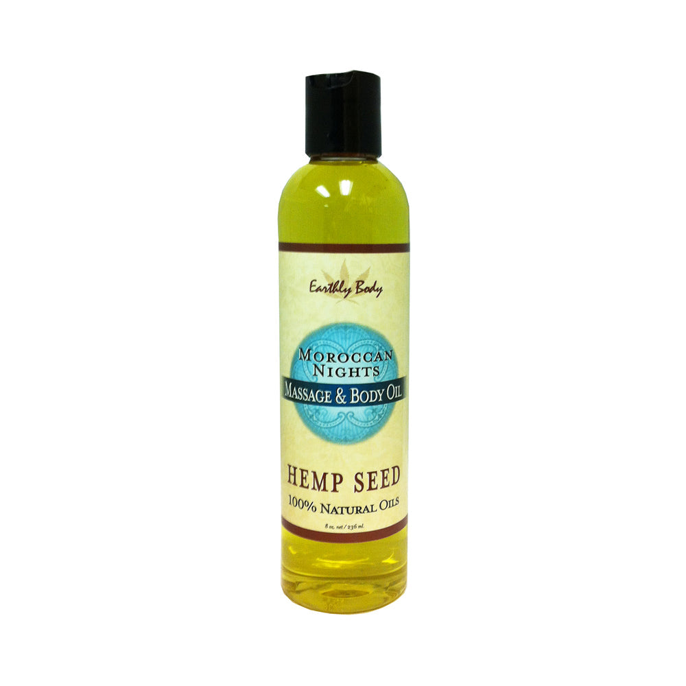 CNVNAL-51772_1_3e2364e4-bd88-4b1e-b419-a94dffa0a7f1 Earthly Body Massage Oil Morrocan Nights 8oz - Image 1