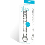 Joystick Glass Dildo Wand Anal & G-Spot Clear - Image 2