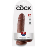 King Cock 7" Cock - Brown - Image 3