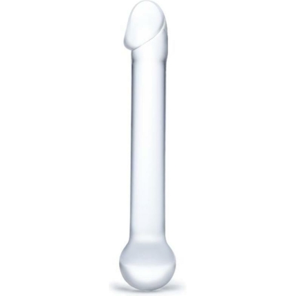 Glas 7 inches Realistic Head Glass Dildo Clear