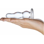 Glass Butt Plug 4 Inches Clear - Image 3
