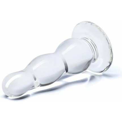 Glass Butt Plug 4 Inches Clear