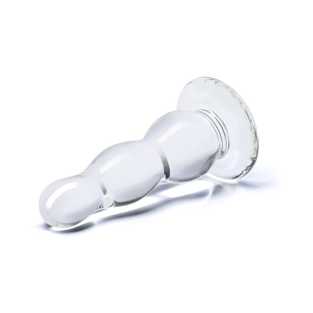 CNVNAL-54482_955935193eaa9699ee4c5e2265be71fb Glass Butt Plug 4 Inches Clear - Image 1