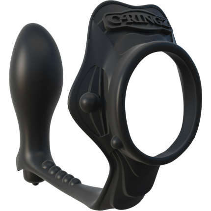 Rock Hard Ass Gasm Vibrating Ring - Black
