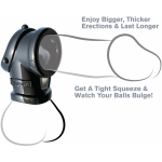 Fantasy C-Ringz Cock Pipe Ball Stretcher Black - Image 2