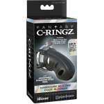 Fantasy C-Ringz Hardcore Silicone Cock Blocker Black - Image 3