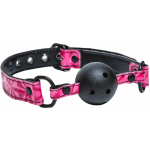 Sinful Adjustable Vinyl Ball Gag - Pink