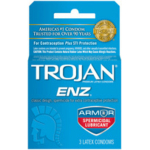 Trojan Condom Enz With Spermicidal Lubricant 3 Pack - Image 2