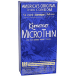 Kimono Micro Thin Lubricated Latex Condoms 12 Pack - Image 2
