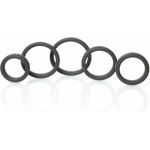 Boneyard Silicone Ring 5 Pcs Kit Black