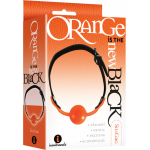 The 9's, Orange Is The New Black, Siligag Silicone Bag Gag, Orange With Black Faux Leather Straps - Image 2