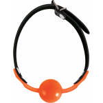 The 9's, Orange Is The New Black, Siligag Silicone Bag Gag, Orange With Black Faux Leather Straps