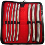 Rouge Stainless Steel Hegar 8 Piece Dilator Set