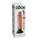 King Cock 6 inches Vibrating Dildo Beige - Image 3