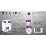 Ring True Unique Pleasure Rings Kit Clear Purple 3 Pack - Image 3