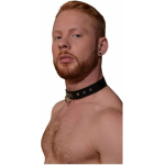 Rouge O-ring Studded Collar (thinner) Black - Image 2