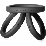 Perfect Fit Xact-fit Silicone Rings S-m-l (#14, #17, #20) Black - Image 2