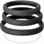 Perfect Fit Xact-fit Silicone Rings L-xl (#20, #21, #22) Black - Image 2