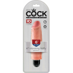 King Cock 6 inches Vibrating Stiffy Beige - Image 3