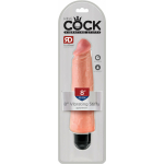 King Cock 8 inches Vibrating Stiffy Beige - Image 3