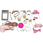 Wild Wild West Photo Prop Set 20+ Pieces
