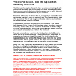 Weekend In Bed All Tied Up Game Kit - Image 3