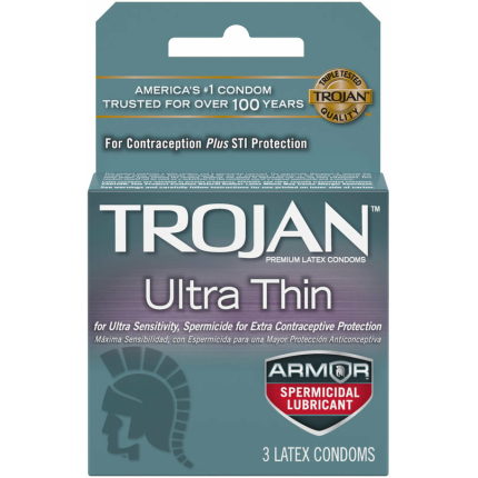Trojan Ultra Thin Armor (spermicidal) 3pk
