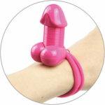 Pecker Lastick Hair Tie Pink